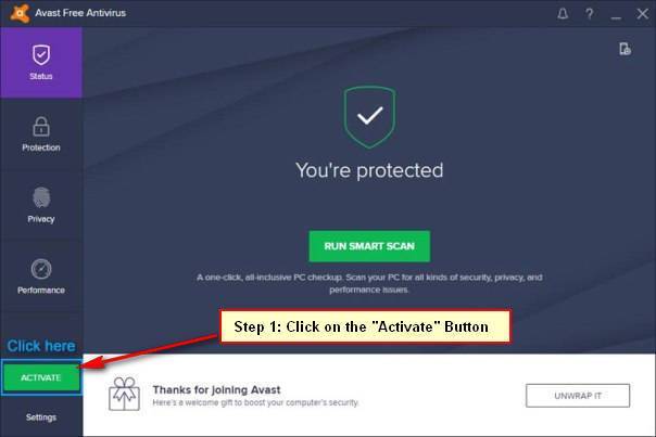 Avast antivirus activation key